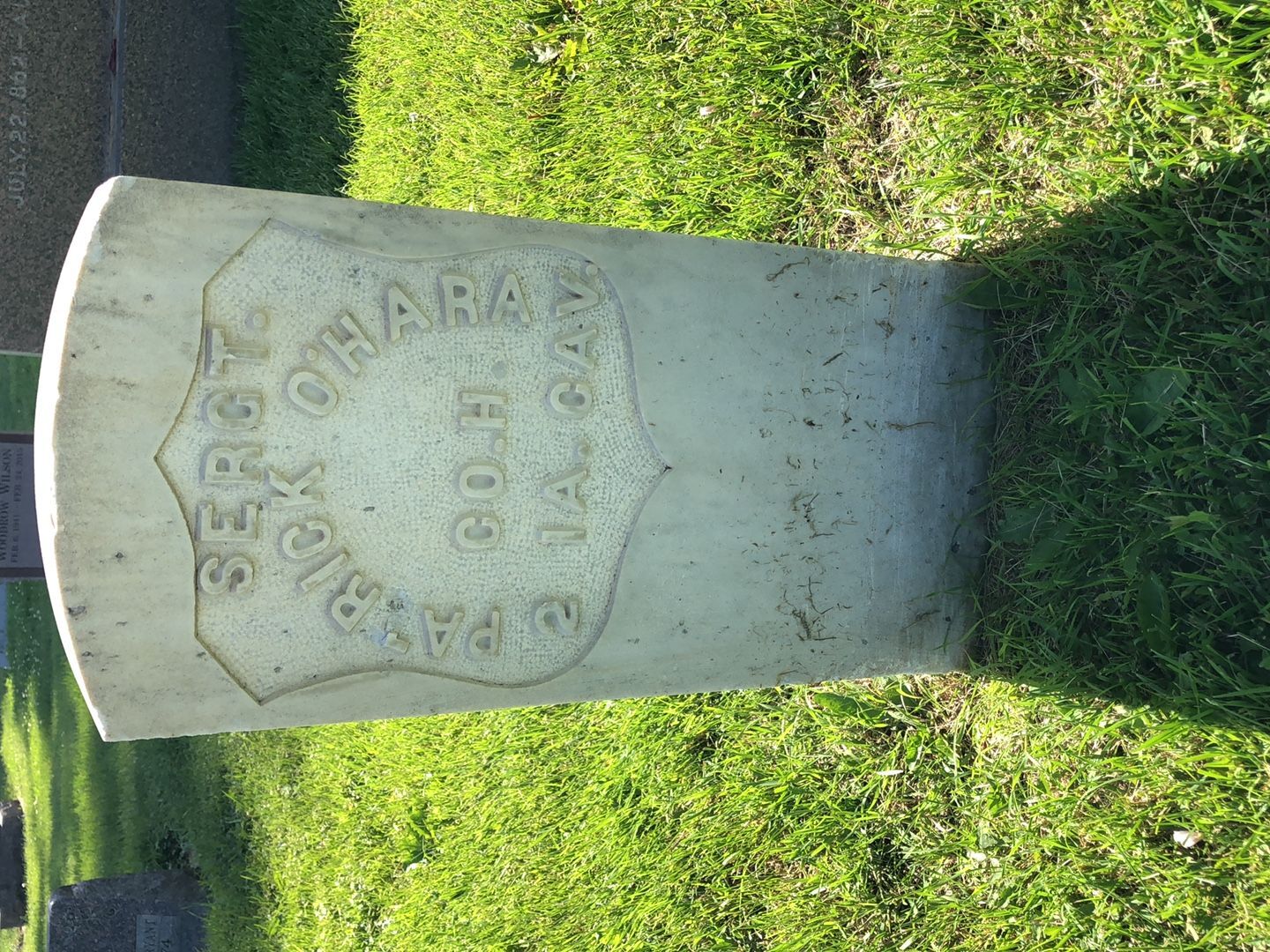 Patrick O'Hara's grave. Photo 1