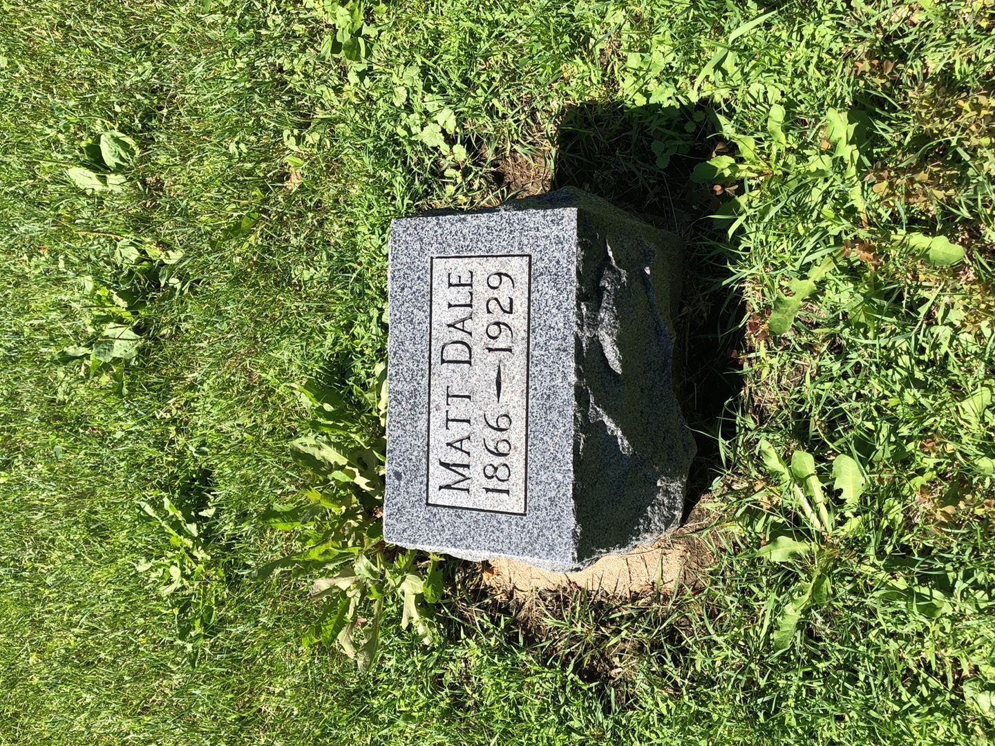 Matthew "Matt" Dale's grave. Photo 1
