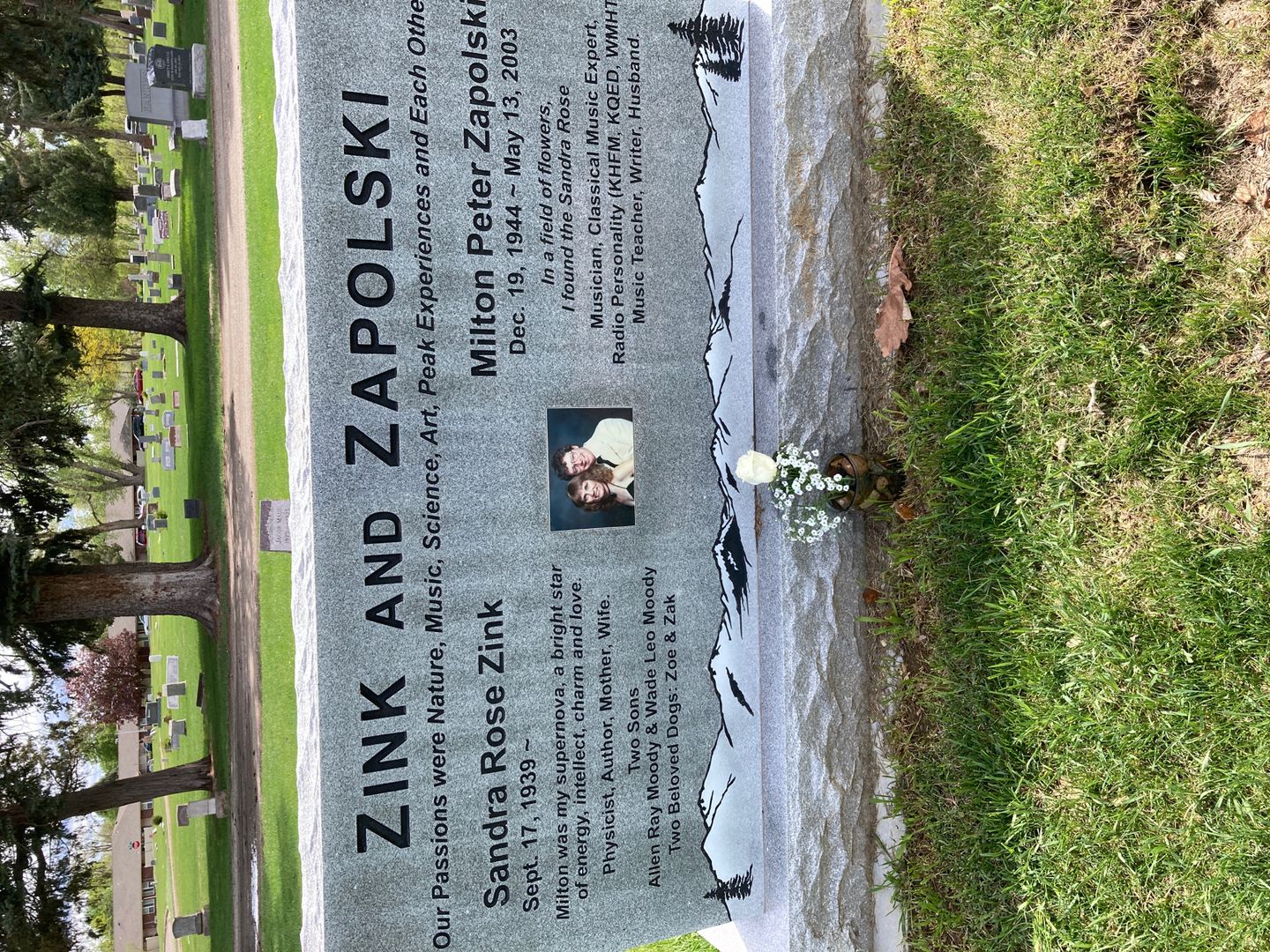 Milton Peter Zapolski's grave. Photo 1