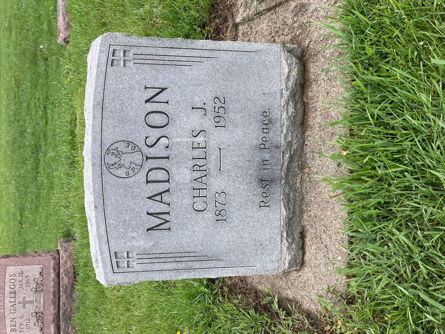 Charles J. Madison's grave. Photo 1