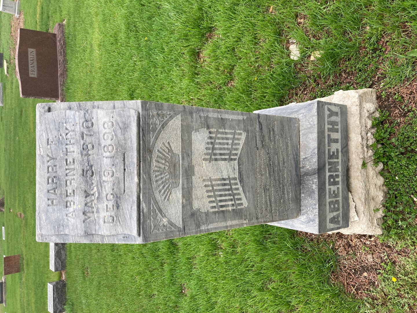 Harry F. Abernethy's grave. Photo 1